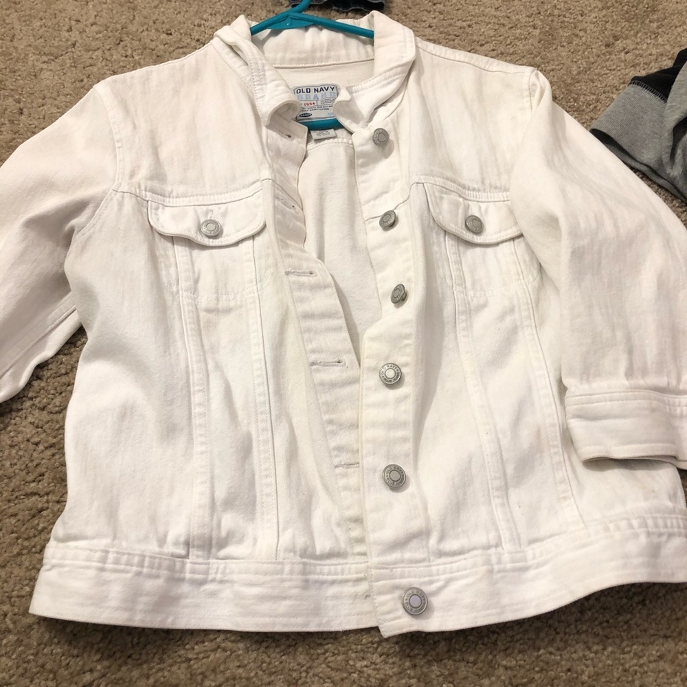 White jean jacket